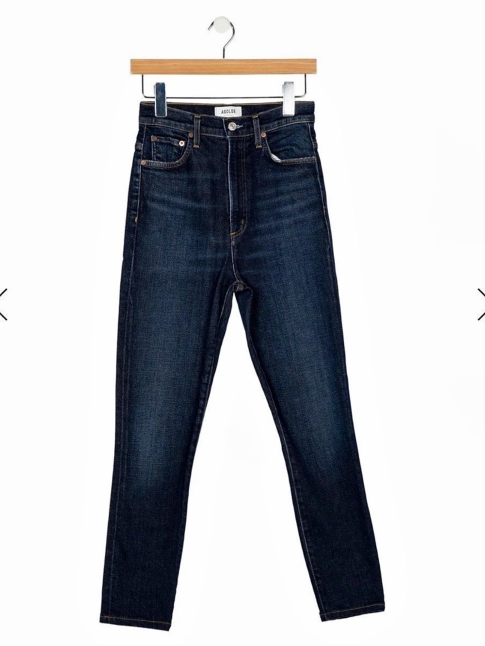 AGOLDE High-Rise Skinny Leg Jeans Blue High-Rise Skinny Jeans Size XS Like New